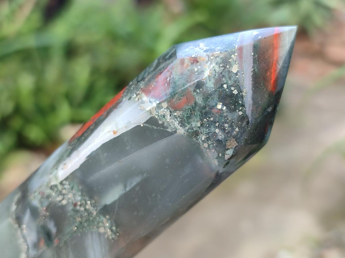 Polished Bloodstone Display Crystal Points x 5 From Swaziland - Toprock Gemstones and Minerals 