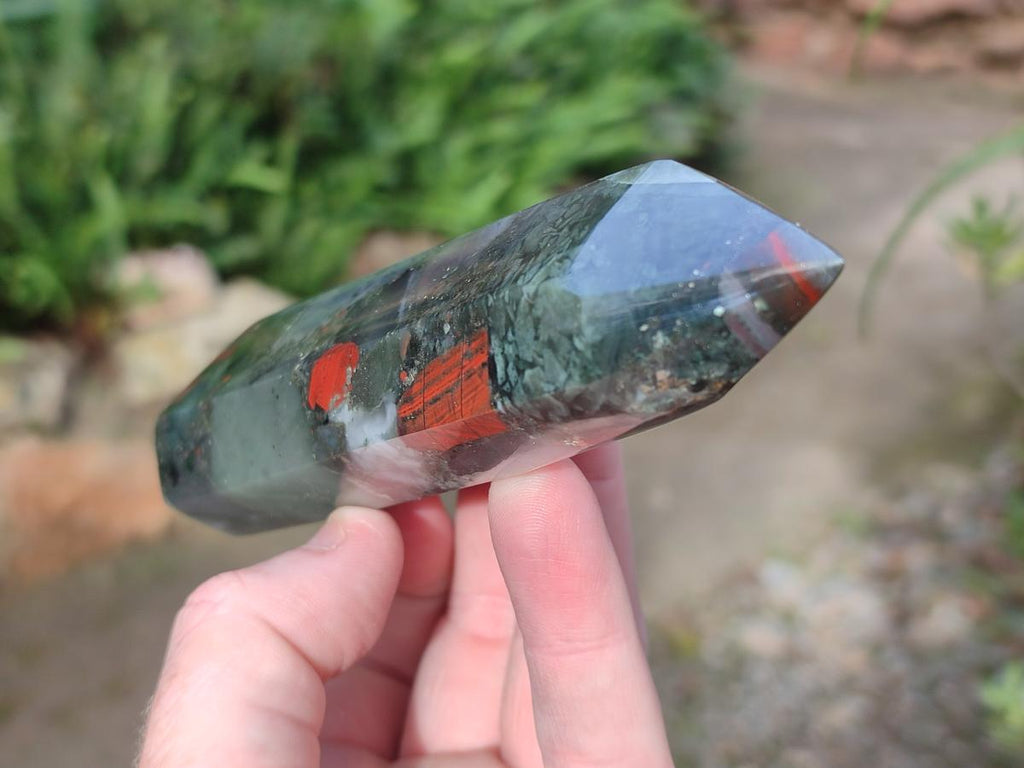 Polished Bloodstone Display Crystal Points x 5 From Swaziland - Toprock Gemstones and Minerals 