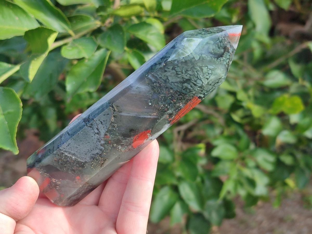 Polished Bloodstone Display Crystal Points x 5 From Swaziland - Toprock Gemstones and Minerals 