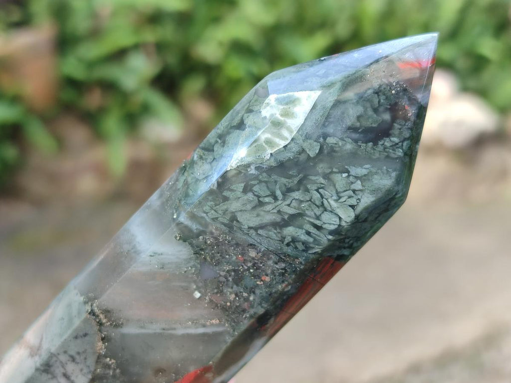 Polished Bloodstone Display Crystal Points x 5 From Swaziland - Toprock Gemstones and Minerals 