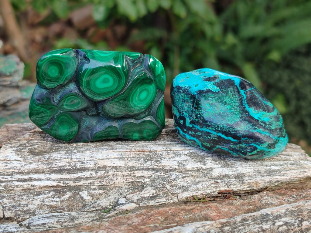 Polished Malacolla Free Forms x 12 From Kulukuluku, Congo - Toprock Gemstones and Minerals 