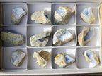 Natural Blue Lace Agate Geode Specimens x 12 From Nsanje, Malawi - Toprock Gemstones and Minerals 