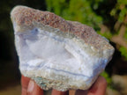 Natural Blue Lace Agate Geode Specimens x 12 From Nsanje, Malawi - Toprock Gemstones and Minerals 