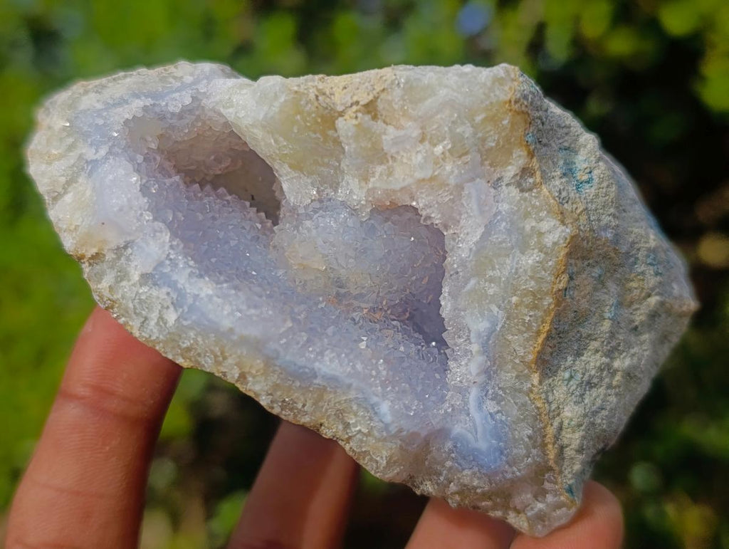 Natural Blue Lace Agate Geode Specimens x 12 From Nsanje, Malawi - Toprock Gemstones and Minerals 