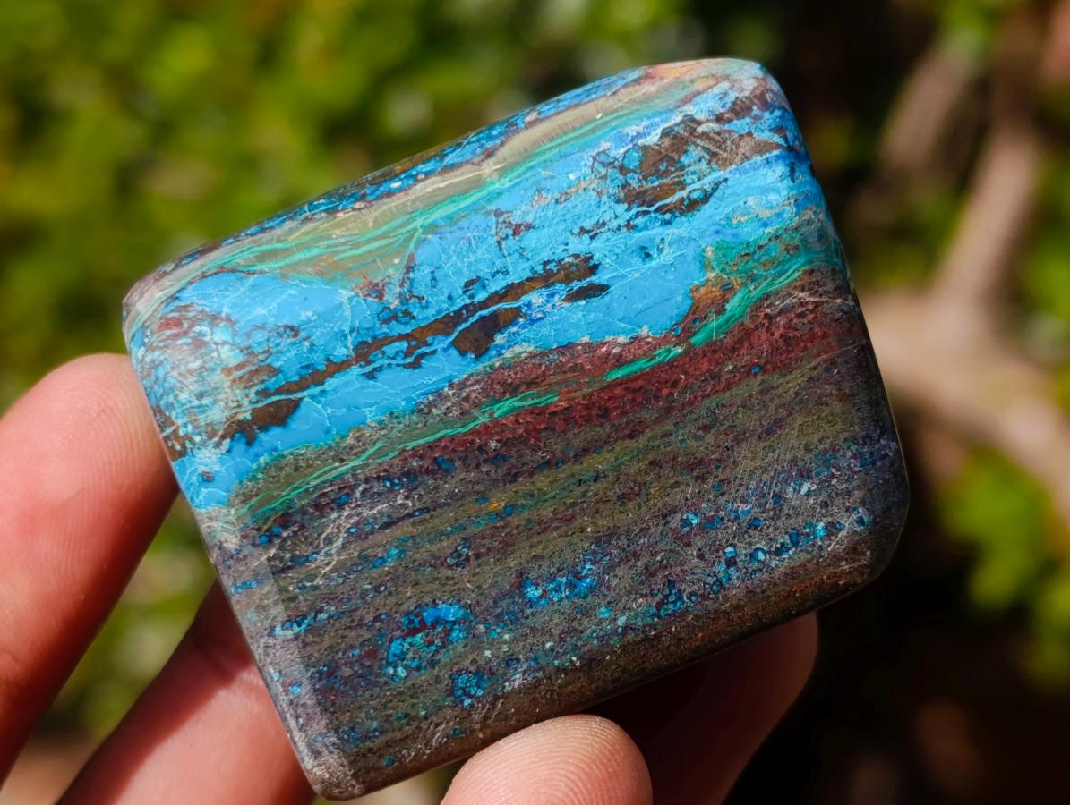 Polished Shattuckite Free Forms x 35 From Kaokoveld, Namibia - Toprock Gemstones and Minerals 