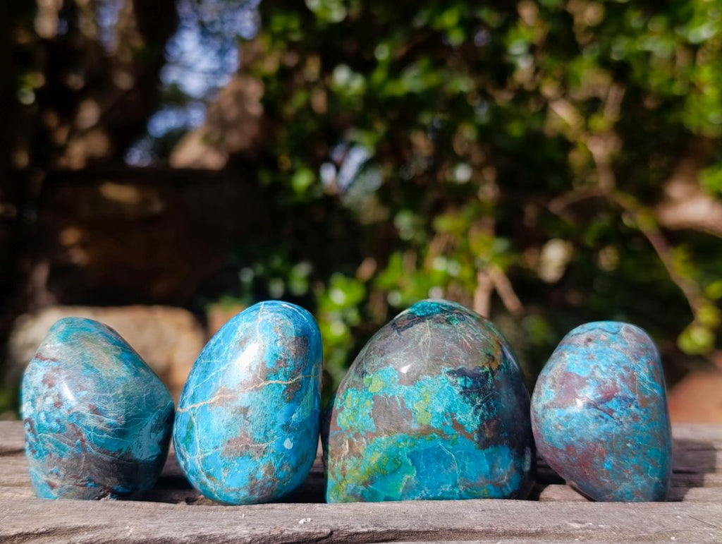 Polished Shattuckite Free Forms x 35 From Kaokoveld, Namibia - Toprock Gemstones and Minerals 