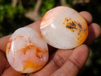 Polished Carnelian Agate Gemstone Galets x 24 From Madagascar - Toprock Gemstones and Minerals 