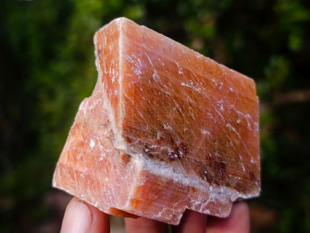 Natural Rhombohedral Sunset Orange Calcite Specimens x 6 From Spitzkop, Namibia - Toprock Gemstones and Minerals 