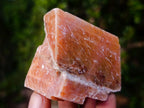 Natural Rhombohedral Sunset Orange Calcite Specimens x 6 From Spitzkop, Namibia - Toprock Gemstones and Minerals 