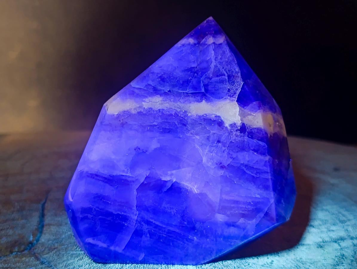 Polished Watermelon Fluorite Crystal Points x 2 From Uis, Namibia - Toprock Gemstones and Minerals 