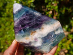 Polished Watermelon Fluorite Crystal Points x 2 From Uis, Namibia - Toprock Gemstones and Minerals 