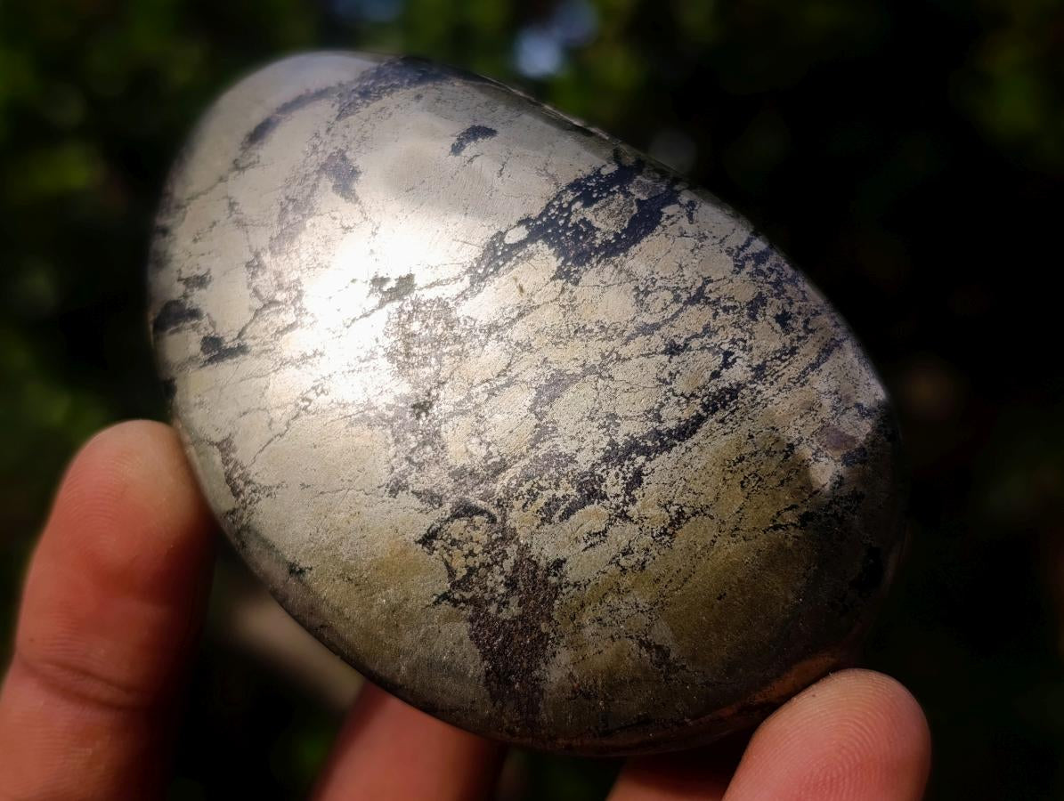 Polished Basalt Pharaoh Stone Galets x 6 From Iron Duke Mine, Zimbabwe - Toprock Gemstones and Minerals 