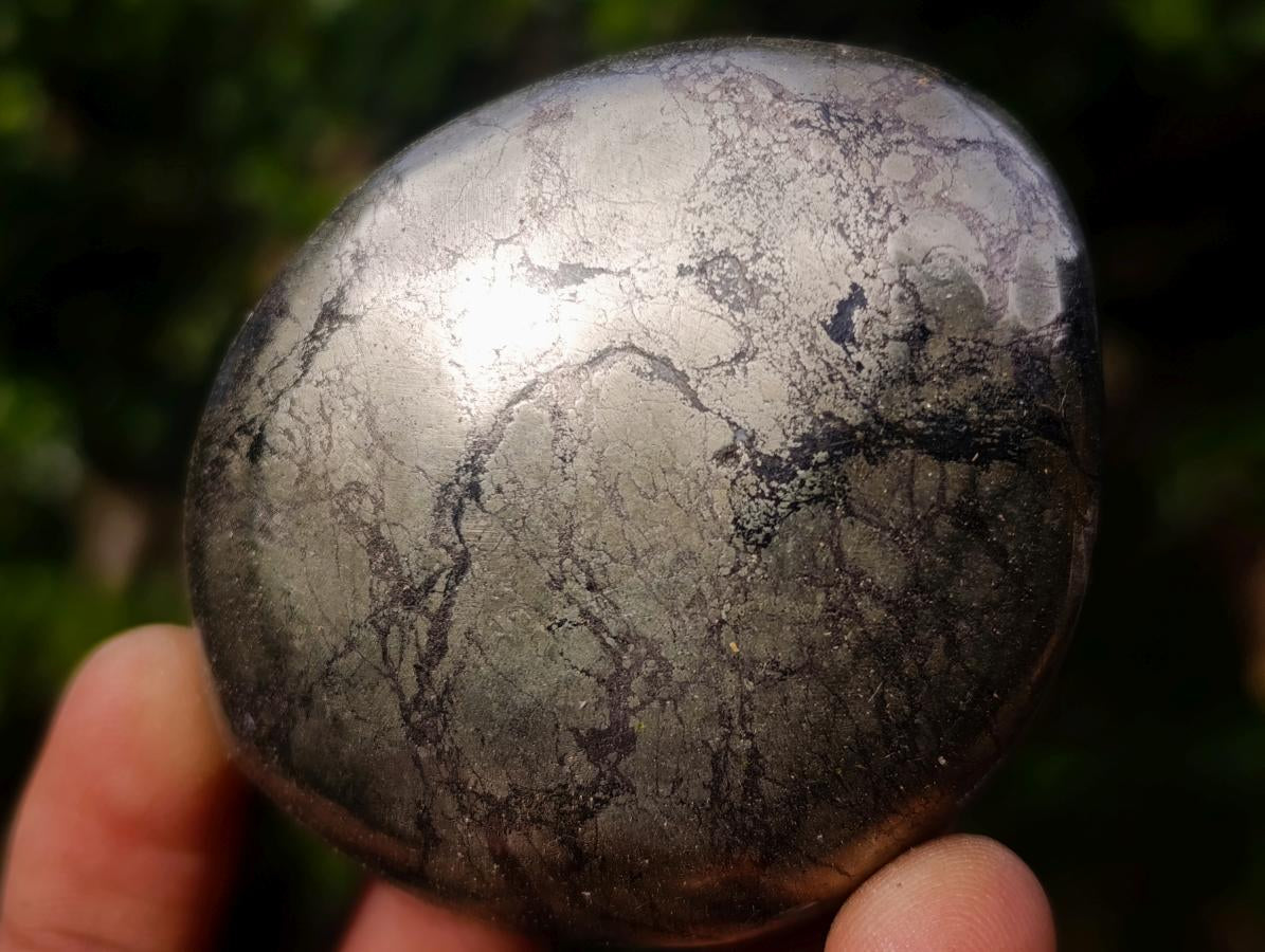 Polished Basalt Pharaoh Stone Galets x 6 From Iron Duke Mine, Zimbabwe - Toprock Gemstones and Minerals 