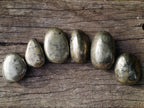 Polished Basalt Pharaoh Stone Galets x 6 From Iron Duke Mine, Zimbabwe - Toprock Gemstones and Minerals 