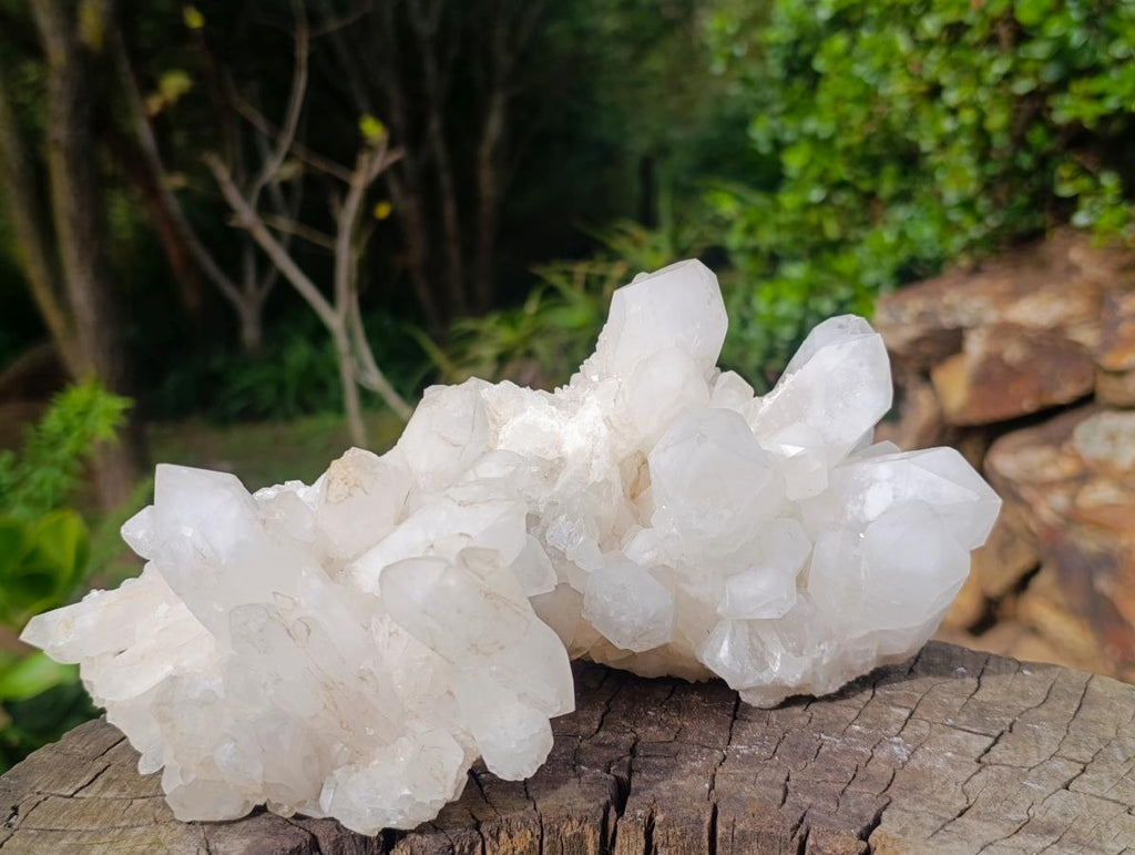 Natural Malagasy Quartz Clusters x 3 From Madagascar - Toprock Gemstones and Minerals 
