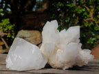 Natural Malagasy Quartz Clusters x 3 From Madagascar - Toprock Gemstones and Minerals 