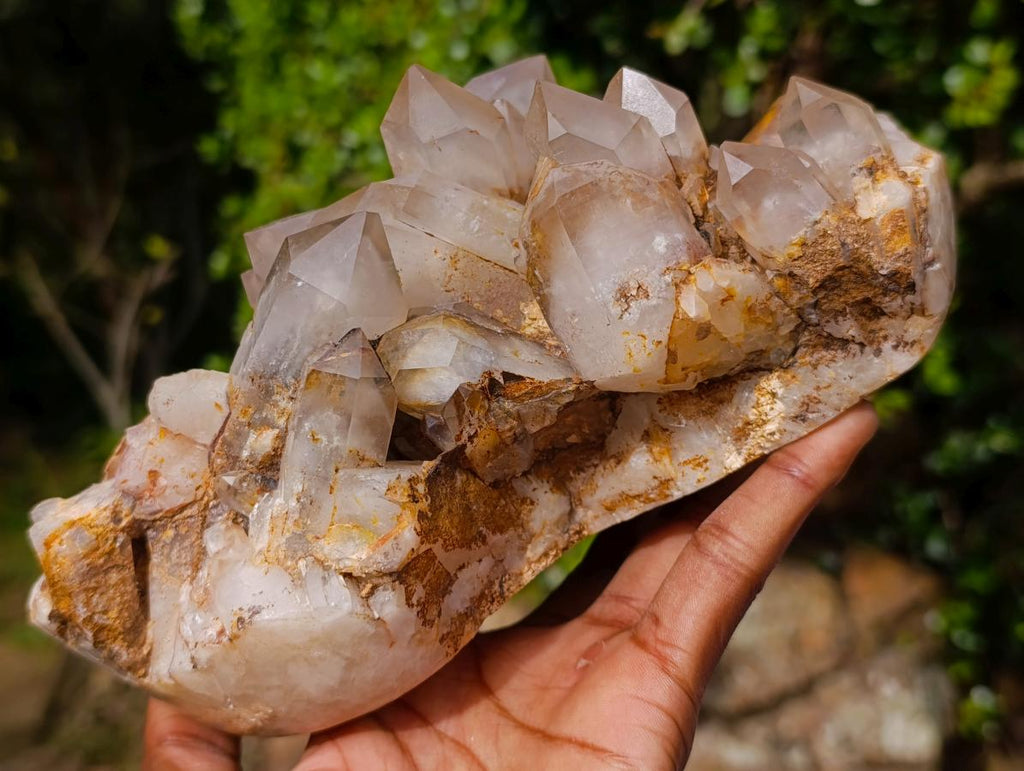 Natural Large Red Hematoid Quartz Cluster x 1 From Karoi, Zimbabwe - Toprock Gemstones and Minerals 