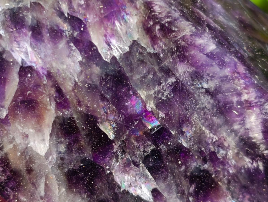 Polished Chevron Amethyst Display Crystal Points x 2 From Zambia - Toprock Gemstones and Minerals 
