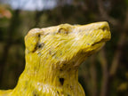 Hand Made Leopard Stone Callie Sheepdog Carvings x 2 From Zimbabwe - Toprock Gemstones and Minerals 