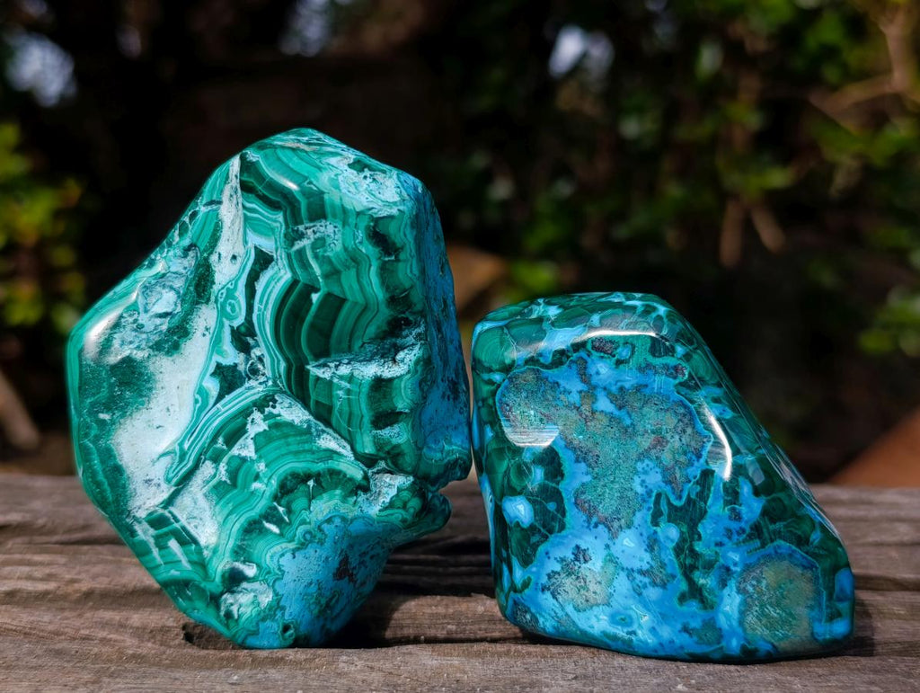 Polished Malacolla Free Forms x 6 From Kulukuluku, Congo - Toprock Gemstones and Minerals 