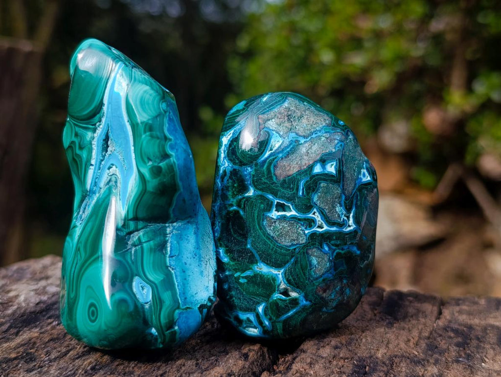 Polished Malacolla Free Forms x 6 From Kulukuluku, Congo - Toprock Gemstones and Minerals 