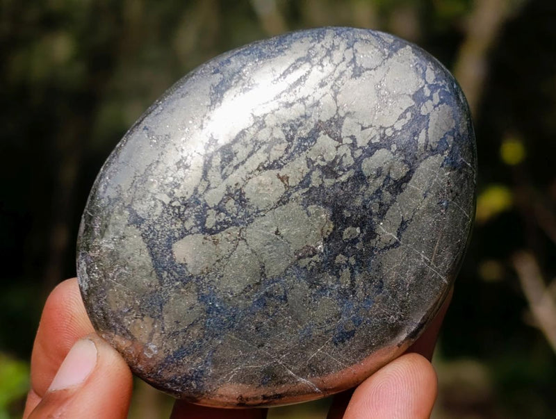 Polished Basalt Pharaoh Stone Galets x 12 From Iron Duke Mine, Zimbabwe - Toprock Gemstones and Minerals 