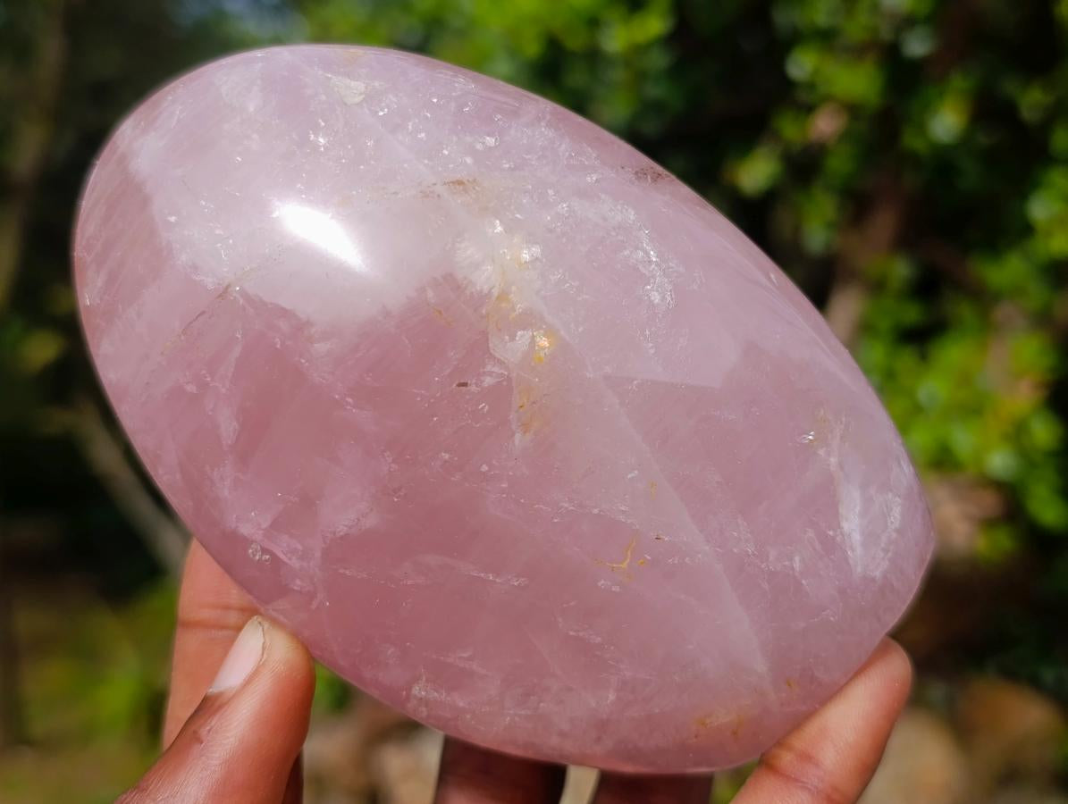 Polished Gemmy Rose Quartz Standing Display Pieces x 2 From Madagascar - Toprock Gemstones and Minerals 