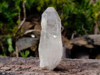 Half Polished Half Natural White Phantom Quartz Crystals x 3 From Madagascar - Toprock Gemstones and Minerals 