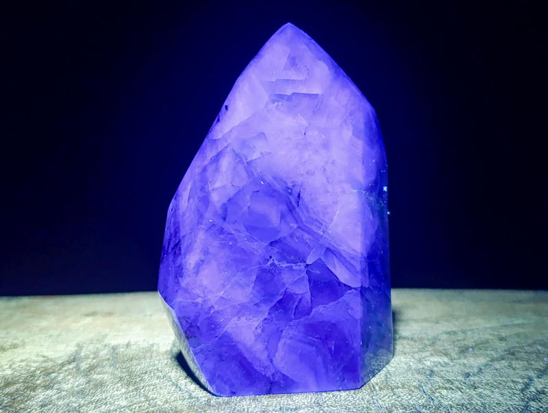 Polished Watermelon Fluorite Crystal Points x 3 From Uis, Namibia - Toprock Gemstones and Minerals 