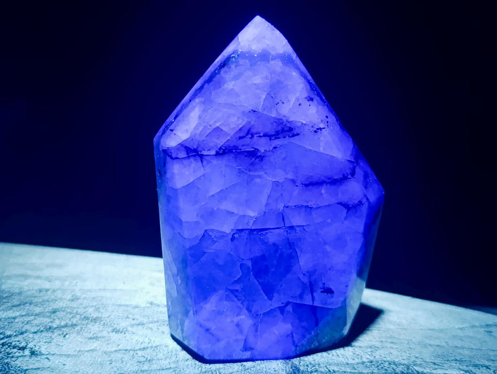 Polished Watermelon Fluorite Crystal Points x 3 From Uis, Namibia - Toprock Gemstones and Minerals 