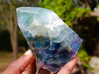 Polished Watermelon Fluorite Crystal Points x 3 From Uis, Namibia - Toprock Gemstones and Minerals 