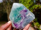 Polished Watermelon Fluorite Crystal Points x 3 From Uis, Namibia - Toprock Gemstones and Minerals 