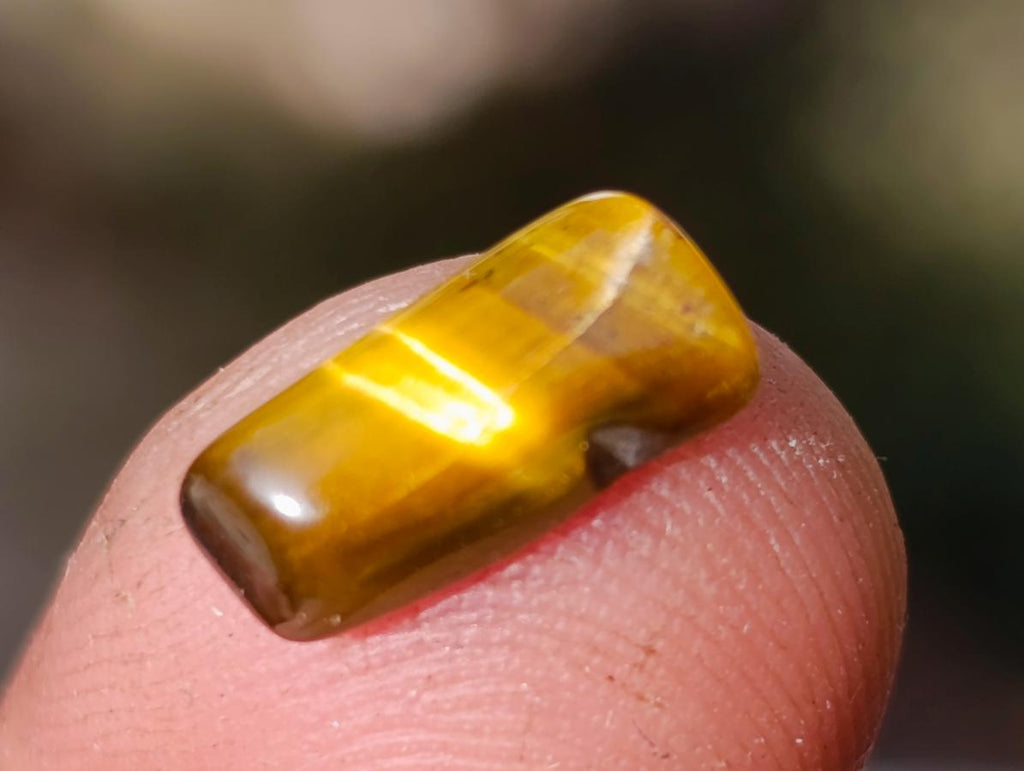 Polished Mini Golden Tigers Eye Tumbled Stone Bags x 6 From Prieska, South Africa - Toprock Gemstones and Minerals 