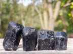 Natural Alluvial Schorl Black Tourmaline Specimens x 70 Lot From Zimbabwe - Toprock Gemstones and Minerals 