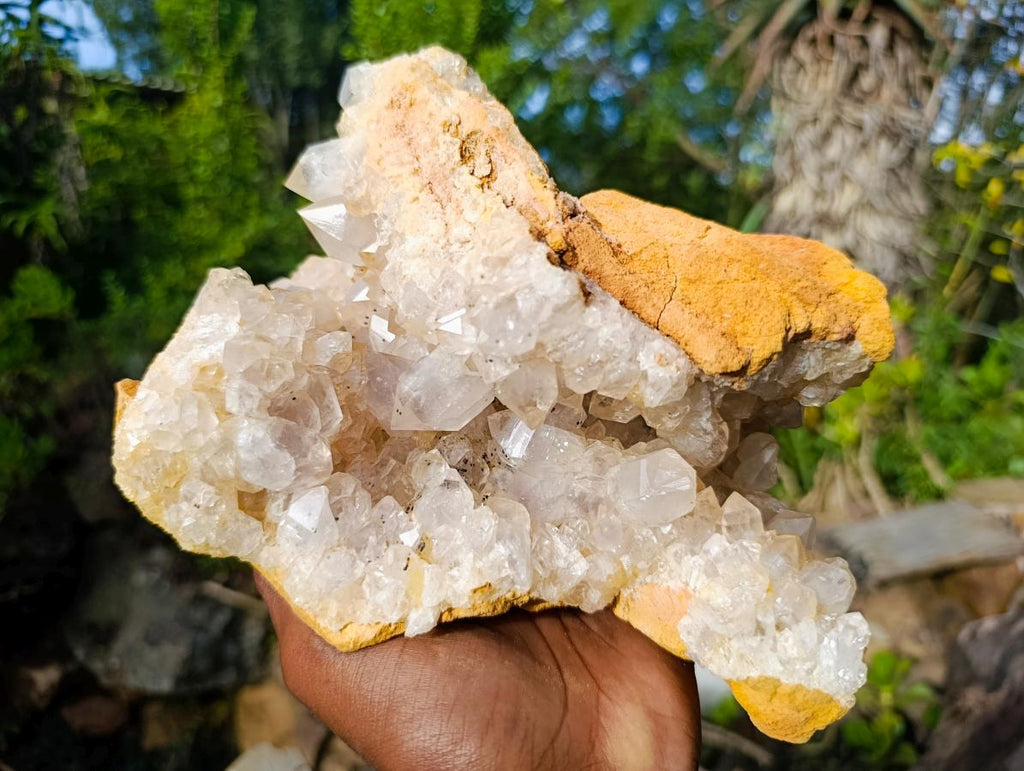 Natural Large Quartz Geode Specimen x 1 From Solwezi, Zambia - Toprock Gemstones and Minerals 