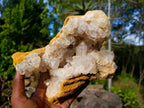 Natural Large Quartz Geode Specimen x 1 From Solwezi, Zambia - Toprock Gemstones and Minerals 