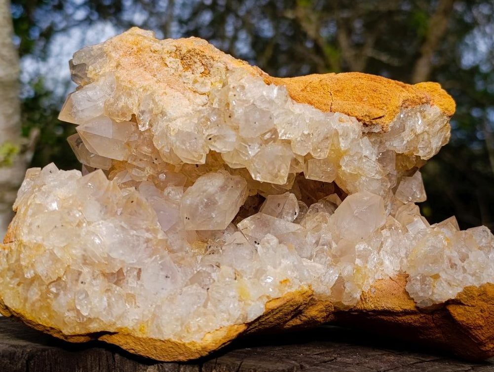 Natural Large Quartz Geode Specimen x 1 From Solwezi, Zambia - Toprock Gemstones and Minerals 