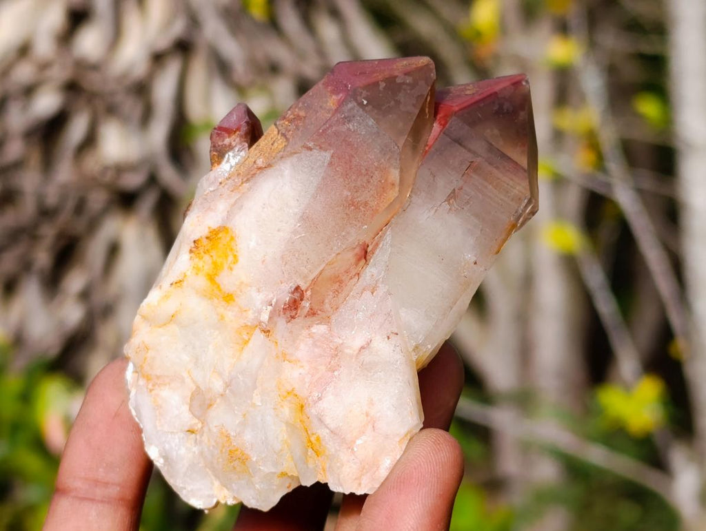 Natural Red Hematoid Quartz Clusters x 6 From Karoi, Zimbabwe - Toprock Gemstones and Minerals 