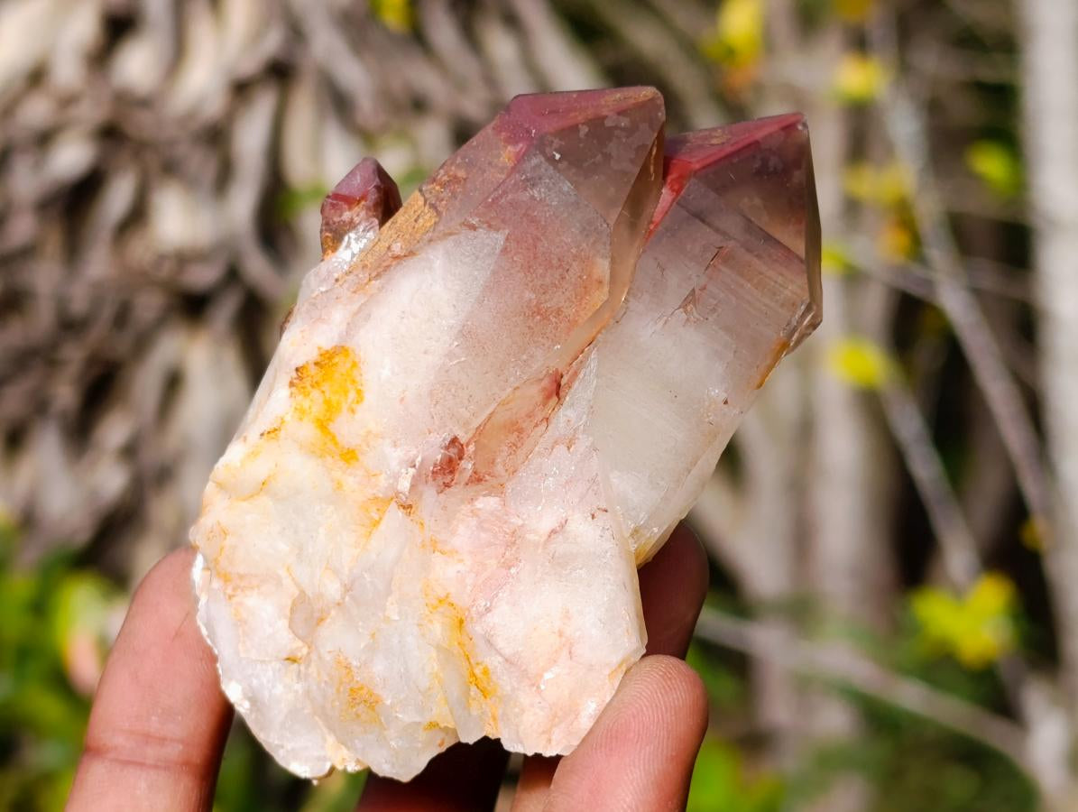 Natural Red Hematoid Quartz Clusters x 6 From Karoi, Zimbabwe - Toprock Gemstones and Minerals 