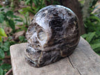Hand Made Large Smokey Window Quartz Skull Carving x 1 From Madagascar - Toprock Gemstones and Minerals 