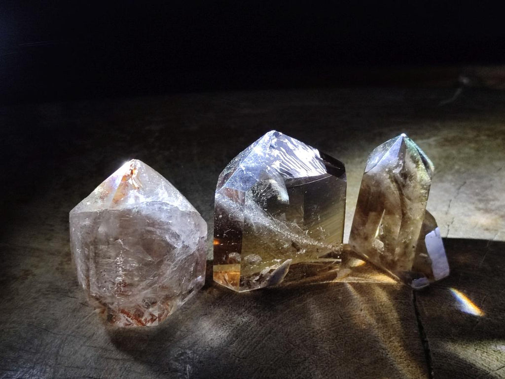 Polished Mixed Quartz Crystals x 6 From Madagascar - Toprock Gemstones and Minerals 