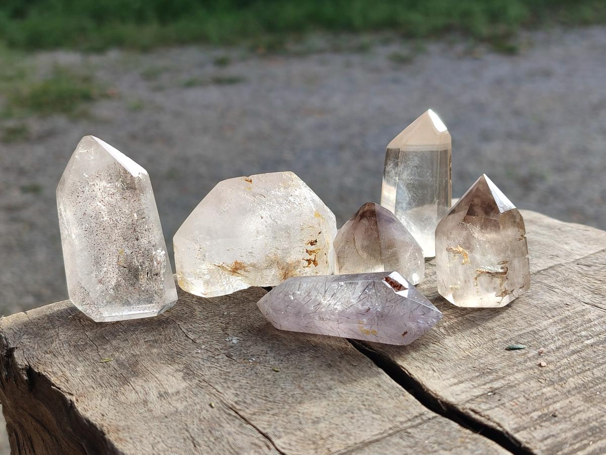 Polished Mixed Quartz Crystals x 43 From Madagascar - Toprock Gemstones and Minerals 
