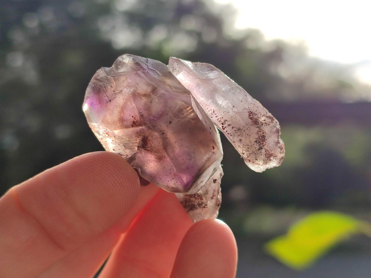 Natural Smokey Amethyst Sceptre Crystals x 35 From Chiredzi, Zimbabwe - Toprock Gemstones and Minerals 