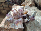 Natural Smokey Amethyst Sceptre Crystals x 35 From Chiredzi, Zimbabwe - Toprock Gemstones and Minerals 