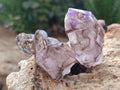 Natural Smokey Amethyst Sceptre Crystals x 35 From Chiredzi, Zimbabwe - Toprock Gemstones and Minerals 