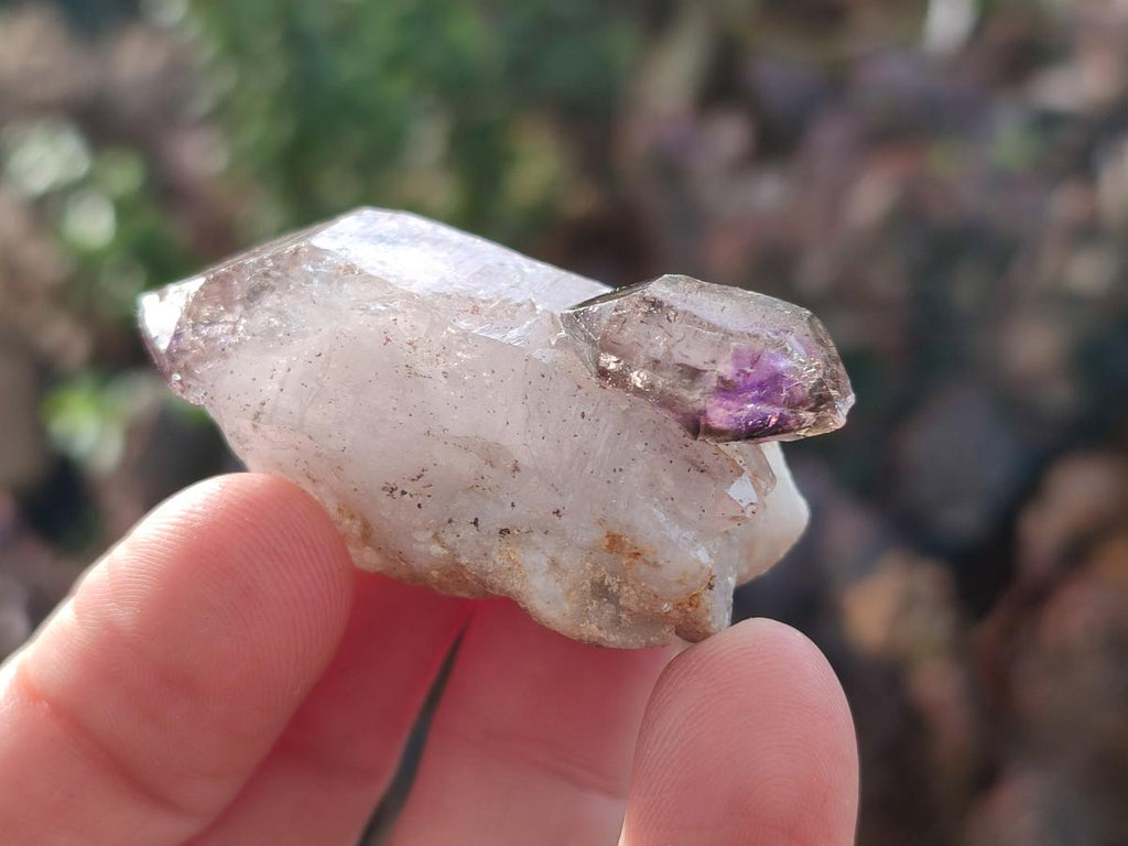 Natural Smokey Amethyst Sceptre Crystals x 35 From Chiredzi, Zimbabwe - Toprock Gemstones and Minerals 