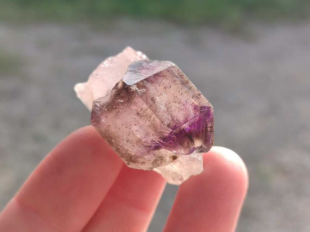 Natural Smokey Amethyst Sceptre Crystals x 35 From Chiredzi, Zimbabwe - Toprock Gemstones and Minerals 