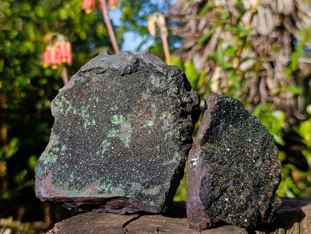 Natural Libethenite Crystals on Dolomite Matrix Specimens x 4 From Shituru, Congo - Toprock Gemstones and Minerals 