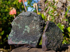 Natural Libethenite Crystals on Dolomite Matrix Specimens x 4 From Shituru, Congo - Toprock Gemstones and Minerals 