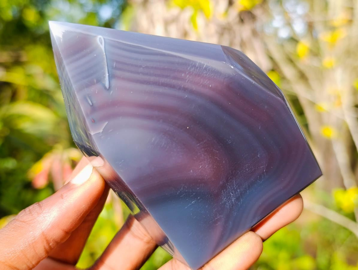 Polished Strawberry Agate Display Crystal Points x 3 From Mozambique - Toprock Gemstones and Minerals 
